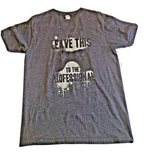 Youth Gammers T-Shirt Medium Casual Short Sleeve Pullover Gray Optima